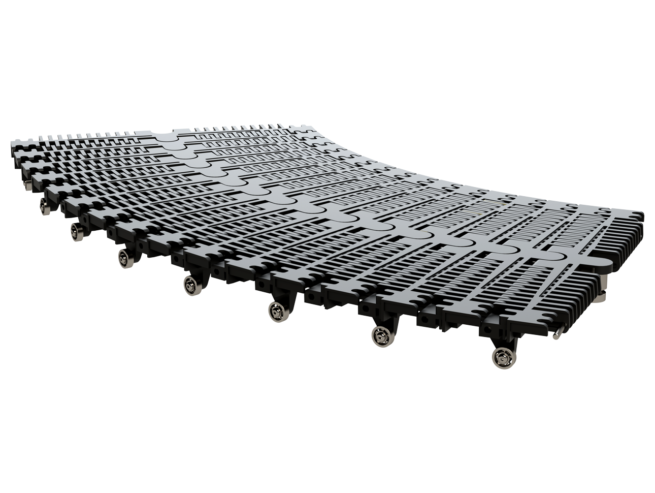Duurzame transportband van Jonge Poerink Conveyors, ontwikkeld met gerecycled materiaal om CO2-uitstoot te verminderen en bij te dragen aan een circulaire economie in de industrie.